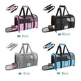 thumbnail image 3 of Sac de Transport pour Animaux avec Poignée à Glissière, Sangle, Sac de Transport pour Chat, Sac de Voyage en Maille Respirante, Sac de Transport Pliable d'Extérieur pour Chats et Petits Chiens, Voyage, Camping, Randonnée, 3 of 8