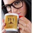 thumbnail image 2 of 3drose, Wonderful Egyptian Women on a Throne, 15oz Two-tone Red Mug, 2 of 6