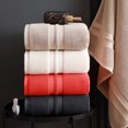 thumbnail image 2 of Nvzi 1 toalla de mano para baño, multiusos: ideal para el baño, gimnasio, ducha, deportes y como toalla. Resiste diversas situaciones sin esfuerzo. 62,99 x 31,5 pulgadas (marrón)., 2 of 5