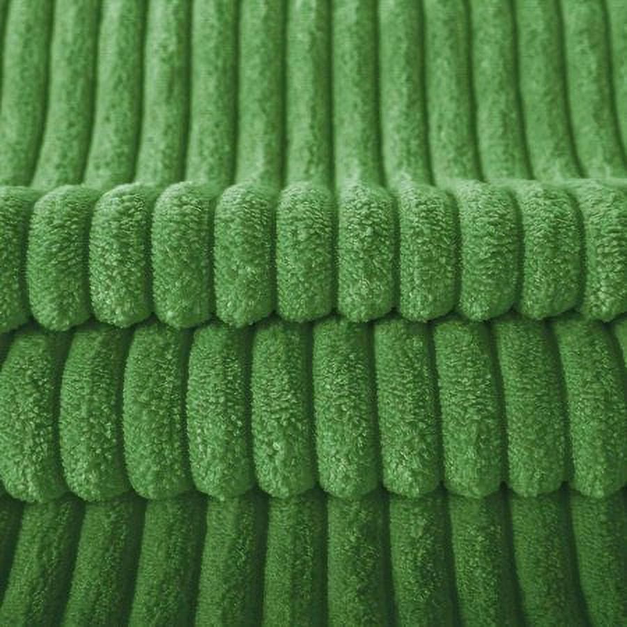 Phantoscope 18" x 18" Modern, Contemporary, Transitional Green Striped Polyester Throw Pillow , ( 2 Count)