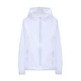 thumbnail image 2 of BiZtdJrK Mens Plus Size Summer Cycling Jackets Lightweight Long Sleeve Sun Protect Beach Wear Solid Color Hoodie Sweatshirt Sport Coat with Pocket White XXXXXL Gifts for Men, 2 of 6