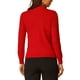 thumbnail image 3 of BLUSA DE MANGA LARGA DE CUELLO ALTO PARA MUJERES INSPIRADA CHIC TALLA 2XL ROJA, 3 of 6