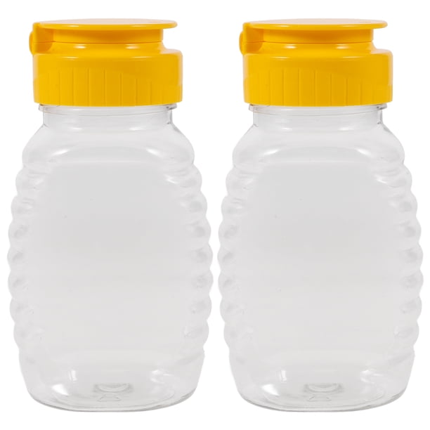 Botellas exprimibles reutilizables, dispensador de mermelada de miel, botella de miel para restaurante doméstico, 2 uds.
