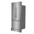 thumbnail image 4 of Forno Gallipoli 30-Inch French Door Refrigerator, 17.5 cu.ft Capacity, Modern Decorative Grill, 34-Inch Width, Stainless Steel, No Frost Technology, Energy Efficient, 4 of 4