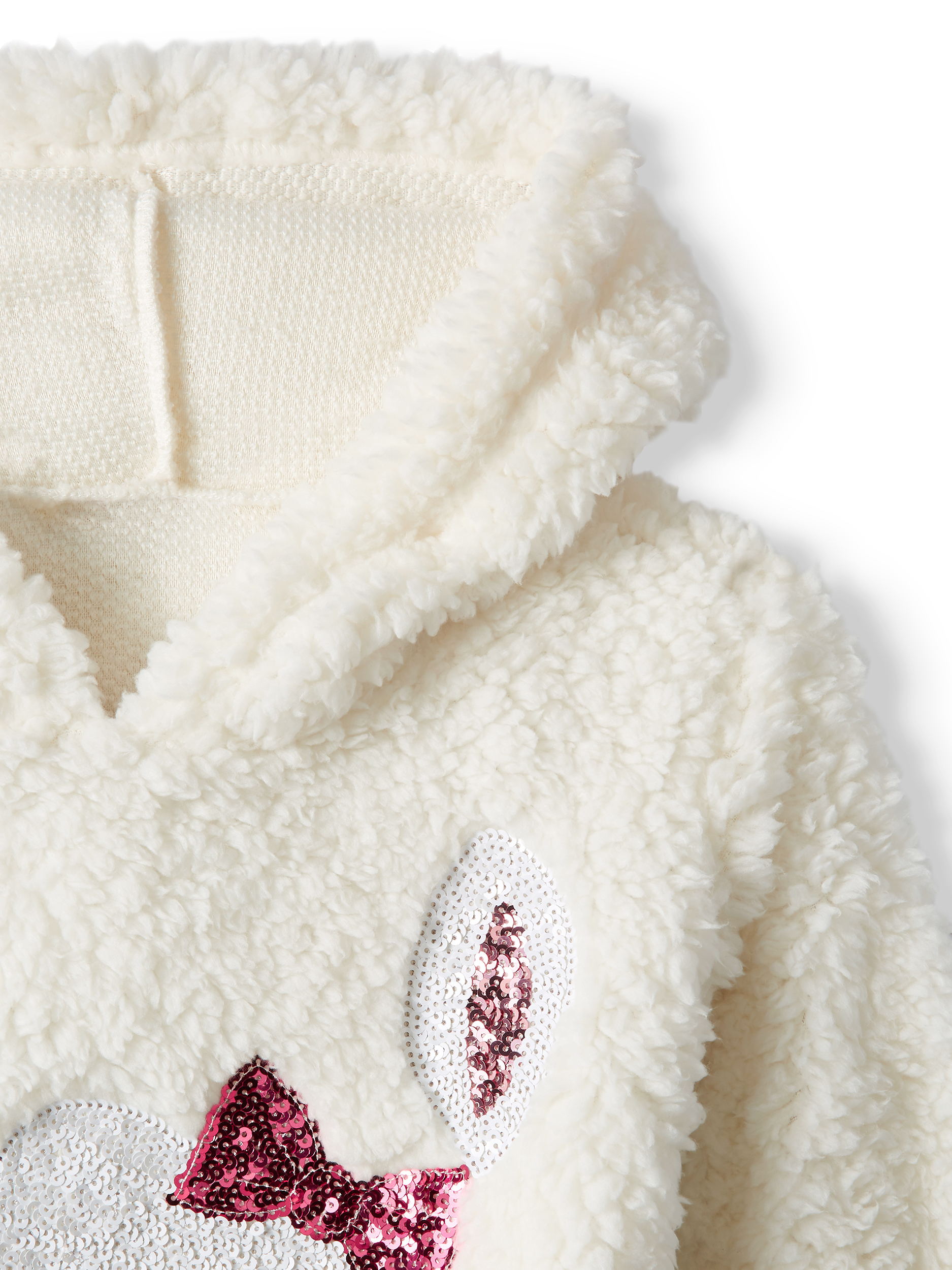 Miss Chievous Sequin Critter Plush Sherpa Hoodie (Little Girls & Big Girls) - image 3 of 3