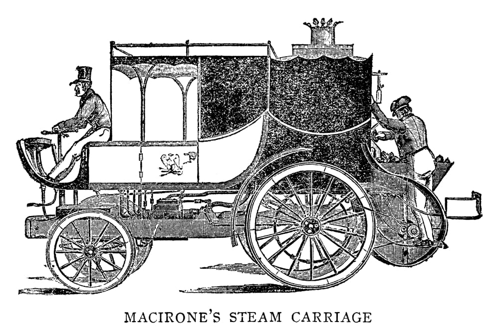 Steam Carriage Nsteam Carriage Invented By Francis Maceroni C1836