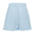 thumbnail image 6 of Stephy Striped High Waisted Casual Shorts for Women's Summer New Hot Pants Versatile Wide Leg Pants, Blue, XXL, 6 of 7