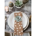 thumbnail image 2 of Maple Leaf Cloth Napkins Set of 4 Reusable Dinner Napkins, Retro Fall Dark Beige Autumn Leaves Cocktail Napkin Washable Table Napkins for Wedding/Holiday Party/Baby Shower 20"x20", 2 of 7