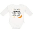 thumbnail image 3 of Inktastic I Love My Gigi to the Moon and Back Boys or Girls Long Sleeve Baby Bodysuit, 3 of 5