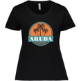 thumbnail image 3 of Inktastic Aruba Vacation Sunset Women's Plus Size T-Shirt, 3 of 5