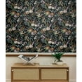 thumbnail image 3 of NextWall  Vintage Floral Peel and Stick Wallpaper 20.5 in. W x 18 ft. L - Onyx, 3 of 8