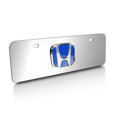Au-TOMOTIVE GOLD Buick Logo License Plate – Chrome 3D Emblem On Stainless Steel | Theft-Deterrent Caps Included