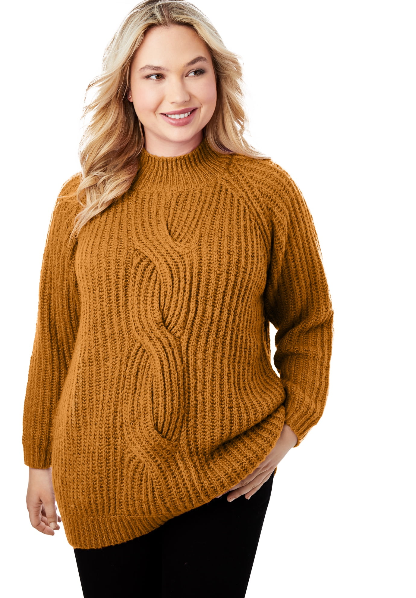 walmart women's plus sweaters