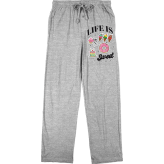 パンツ dorami Doraemon Chibi Dorami Adult Gray Heather Sleep Pajama Pants-XXL