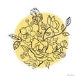 thumbnail image 2 of Zaman, Farida 12x12 Gold Ornate Wood Framed with Double Matting Museum Art Print Titled - Black and White Botanical IV Sunshine, 2 of 4