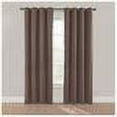thumbnail image 2 of Eclipse Nadya Solid Room Darkening Grommet Top Single Window Curtain Panel, Brown, 52 x 84, 2 of 2