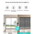 thumbnail image 4 of Window Privacy Film,Black White Striped UV Sun Blocking Window Tint Film Heat Control One Way Blackout Window Film,Farmhouse Geometric Horizontal Lines Stripes Non Adhesive Static Cling 29.5x78.7 In, 4 of 7
