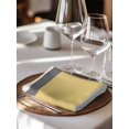 thumbnail image 6 of Yellow Morocco Cloth Napkins Set of 6 Reusable Dinner Napkins, Geometric Grey Stripes Modern Cocktail Napkin Washable Table Napkins for Wedding/Holiday Party/Baby Shower 20"x20", 6 of 7