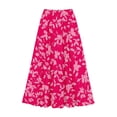 thumbnail image 5 of ZToonmas Women's Floral Print Elastic Waist A-Line Maxi Skirt High Waist Flowy Long Skirt with Pockets for Summer Casual Wear, 5 of 5