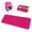 Pink, variant on Heat Resistant Silicone Mat Pouch for Flat Iron, Curling Iron,Hair Straightener,Hair Curling Wands,Hot Hair Tools travel accessory (Purple)