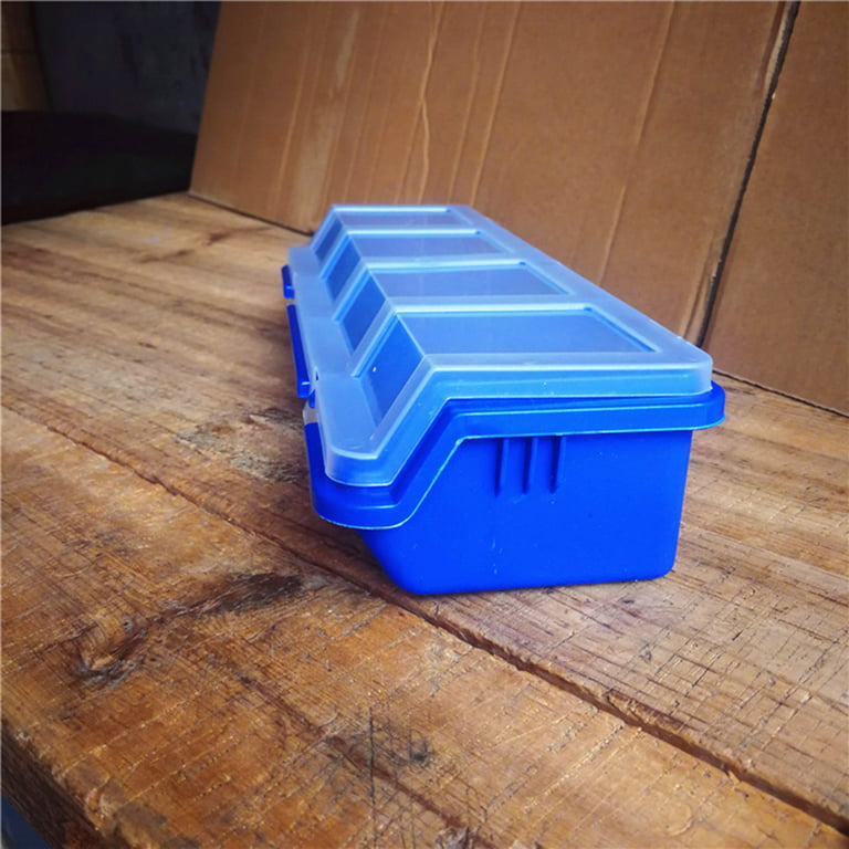 ToolBox Parts Storage Box Plastic Compartment with Cover Hardware Tool Box  Combination Classification Small Parts Box 