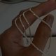 thumbnail image 1 of Cadena de clavícula brillante y brillante, collar de plata S925, diseño de nicho simple para estudiantes, cadena simple que no se desvanece, 1 of 6