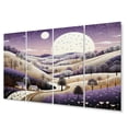 thumbnail image 2 of Designart "Monochrome Harvest Winter Farm wall art VI" Modern Metal Art Print Set, 2 of 5