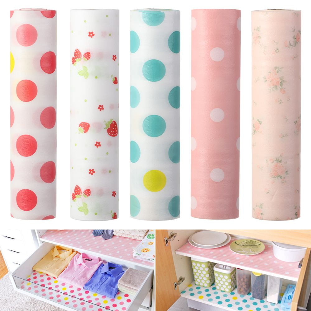 1pc Green Tableware Print Drawer Liner Paper For Cabinets, Kitchen, Stove  Top And All Kinds Of Closet Moistureproof Pad