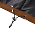 thumbnail image 6 of uublik Men Windbreaker Jackets Waterproof with Hooded Hiking Coat Lightweight Rain Jacket Coffee, 6 of 7