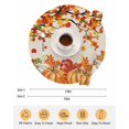 thumbnail image 6 of 15 Inch Round Placemats Set of 6, Orange Pumpkins Fall Non Slip Heat Insulation PP Table Mats, Maple Leaf Thanksgiving Botanical Rustic Washable Place Mats for Kitchen Dining Party Table Decor, 6 of 7