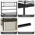 Yoneston Easy Assembly Metal Bed Frame Twin Platform Bed Frame with