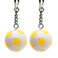 thumbnail image 2 of MesaSe 2 Pcs Key Ring Vibrant Color Water-proof ABS School Carnival Reward Soccer Keychain for Kids Red, 2 of 13