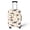 Calico Cat Paws, variant on HELLHERO Skull and Floral Design Suitcase Sleeve Soft Personalized Polyester Spandex Luggage Cover for Vacation Journey