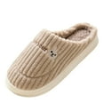 thumbnail image 6 of CHUMUD Slippers for Women, Warm Memory Foam Comfy House Slippers with Anti-Skid Rubber Sole for Indoor Winter Home Shoes, 6 of 6
