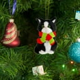thumbnail image 4 of Ornativity Christmas Mini Cat Ornament - Furry Black Kitten with Scarf Holiday Tree Hanging Decoration, 4 of 8