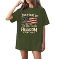 thumbnail image 2 of We The People T Shirt,American Flag T Shirt,250th Anniversary Usa Shirt,Freedom Shirt,Women 4th of July Shirts American Flag T-Shirt Patriotic Graphic Tees Casual Summer Tops,Army Green,Large, 2 of 5
