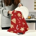 thumbnail image 6 of GZHJMY Christmas Candies Gingerbread Cookies Kitchen Towel, Dish Towels Quick Drying Tea Towels Absorbent Hand Towels for Kitchen Sink Dinner Table 28 x 18 Inches, Set of 1, 6 of 7