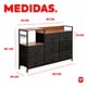 thumbnail image 2 of UTILIA Cómoda Cajonera para Recámara Negra con 8 Cajones, Mueble Organizador de Almacenamiento Estilo Moderno, 2 of 8