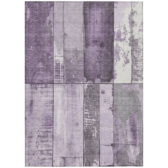 Dalyn Rugs Machine Washable Indoor/Outdoor Chantille Purple 2'6" x 3'10" Rug