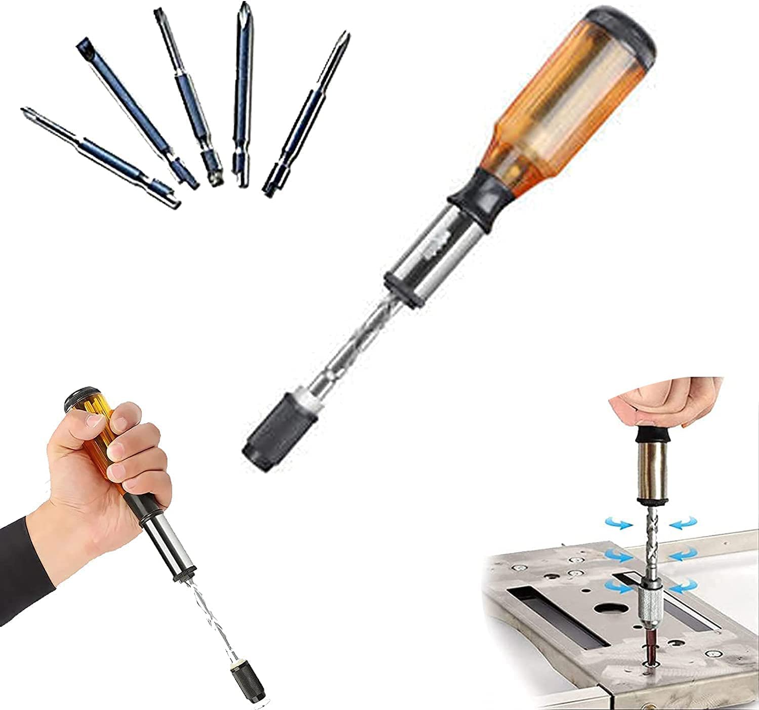 Spiral Screwdriver, Ratchet Screwdriver Pushpull Ratcheting
