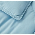 thumbnail image 6 of Chezmoi Collection Vero Chambray Blue Comforter Set Oversized Queen Size 3-Piece Fluffy Soft Lightweight Bedding Honeycomb Geometric Stone-Washed Microfiber Comforter Set for All Season, 6 of 8