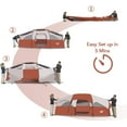 thumbnail image 2 of CAMPROS 8 Person Camping Tent Outdoor Weather Resistant Family Tent Divided Curtain for Separated Room, 2 of 7