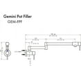 thumbnail image 3 of ZLINE Gemini Pot Filler in Champagne Bronze (GEM-FPF-CB), 3 of 8