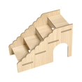 thumbnail image 3 of Escaleras de madera Salvador para hámster decoración de jaulas accesorio para hábitat, 3 of 9