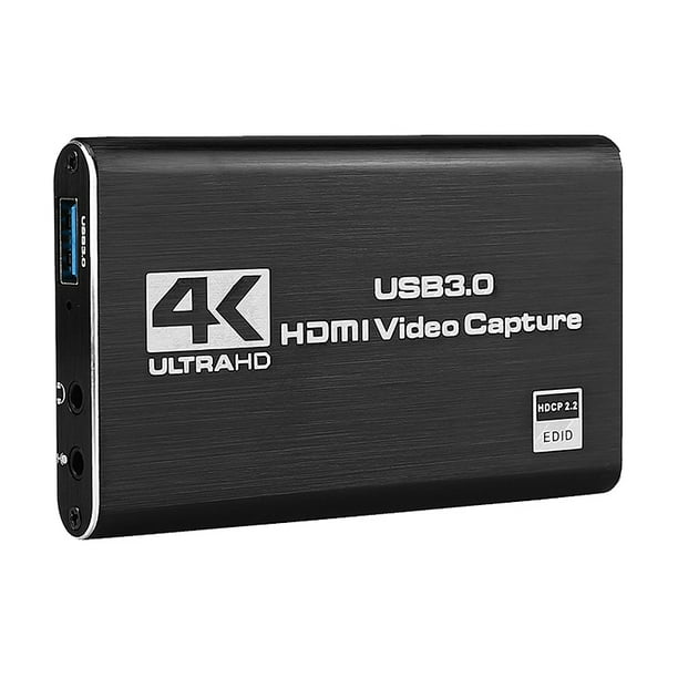 Understrege i stedet buket HDMI Video Capture Card 4K Screen Record USB3.0 1080P 60FPS Game Capture  Device - Walmart.com