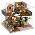 thumbnail image 2 of DIY Miniatura Muñeca Casa Art-Houss Handcraft No Incluido Baterías Modelo Decoraciones de Juguete con Muebles para Cumpleaños Salvador Casa de muñecas miniatura de bricolaje, 2 of 10