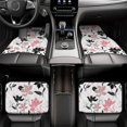 thumbnail image 7 of Honeii Lilies Flowers Print Car Foot Mat Four-Piece Set - Front & Rear Universal Car Floor Mats for SUVs, Trucks, Sedans, 7 of 7