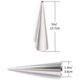 thumbnail image 3 of 16 Uds. Tubos de conos de cuerno de crema antiadherentes, juego de moldes para hornear pasteles y croissants con tornillo de acero inoxidable, molde para rollos con forma de Cannoli, 3 of 5