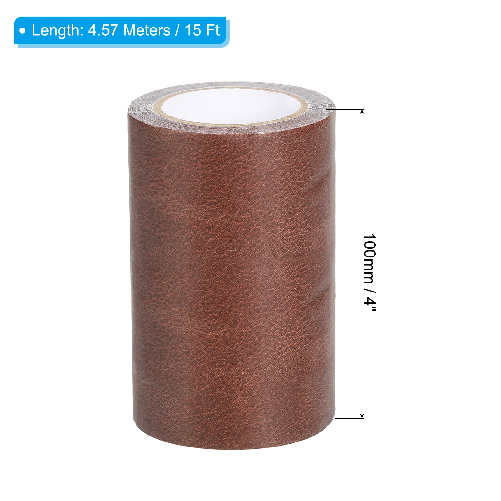 Unique Bargains Leather Repair Tape Self Adhesive Realistic Leather Patch Red