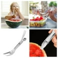 2-in-1 Watermelon Fork Slicer – Stainless Steel Cutter & Server Tool For Kitchen, Camping